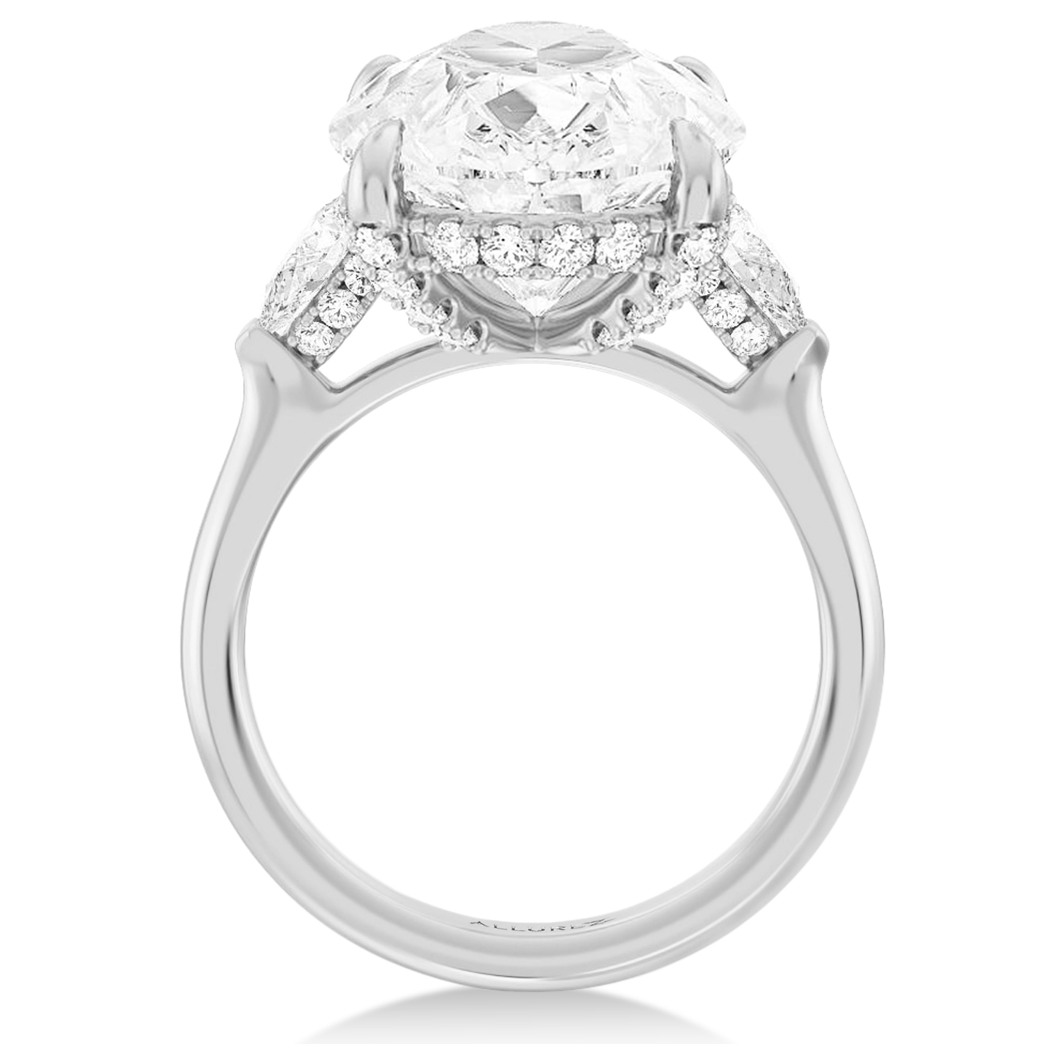Pear Lab Diamond Bridal Set Platinum (8.33ct)