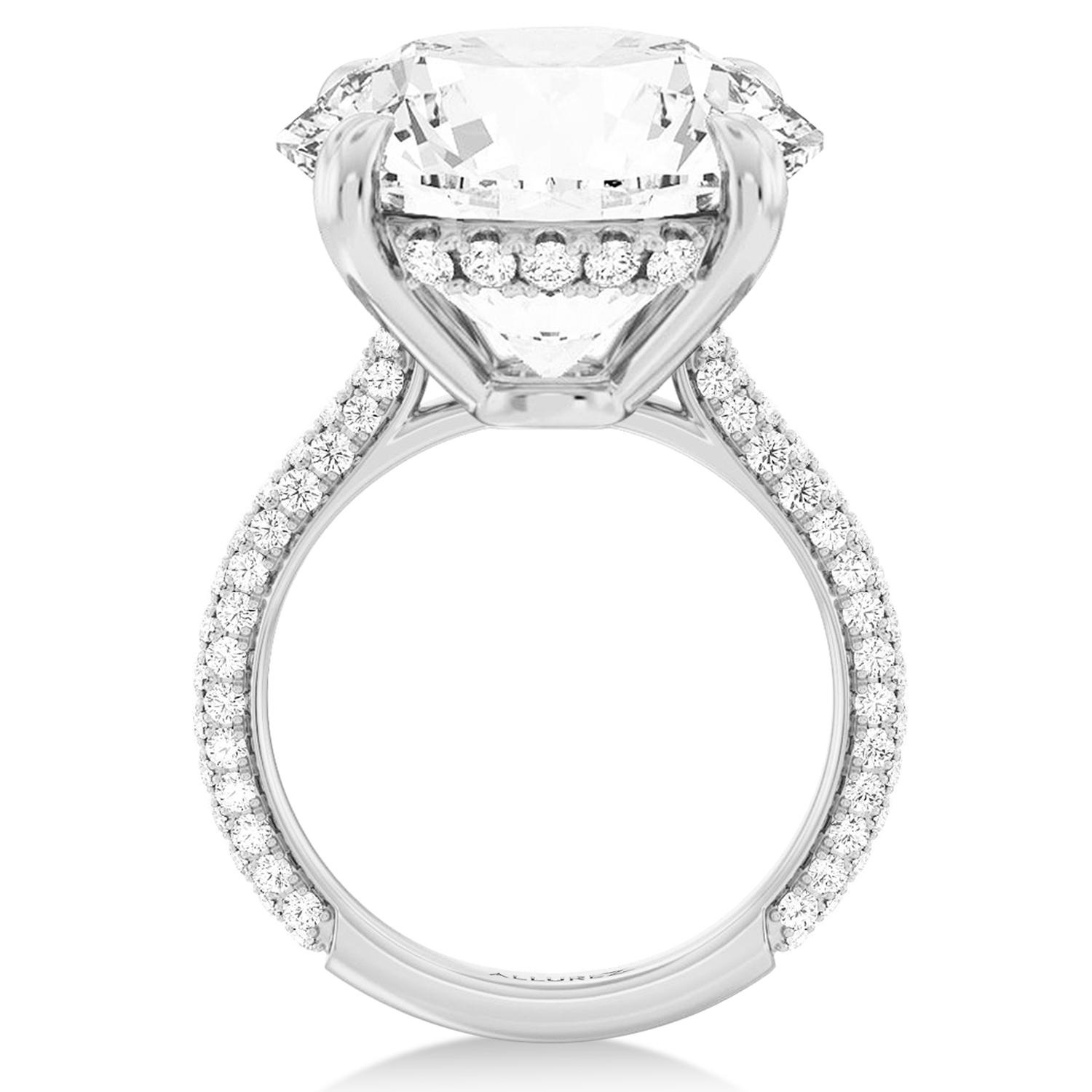 Round Lab Diamond Bridal Set Platinum (9.77ct)