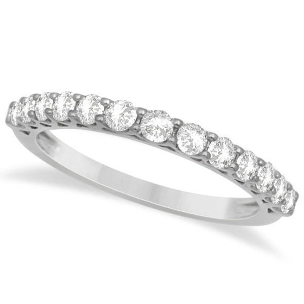 Halo Engagement Ring & Diamond Wedding Band Set 14K W. Gold 2.00ct