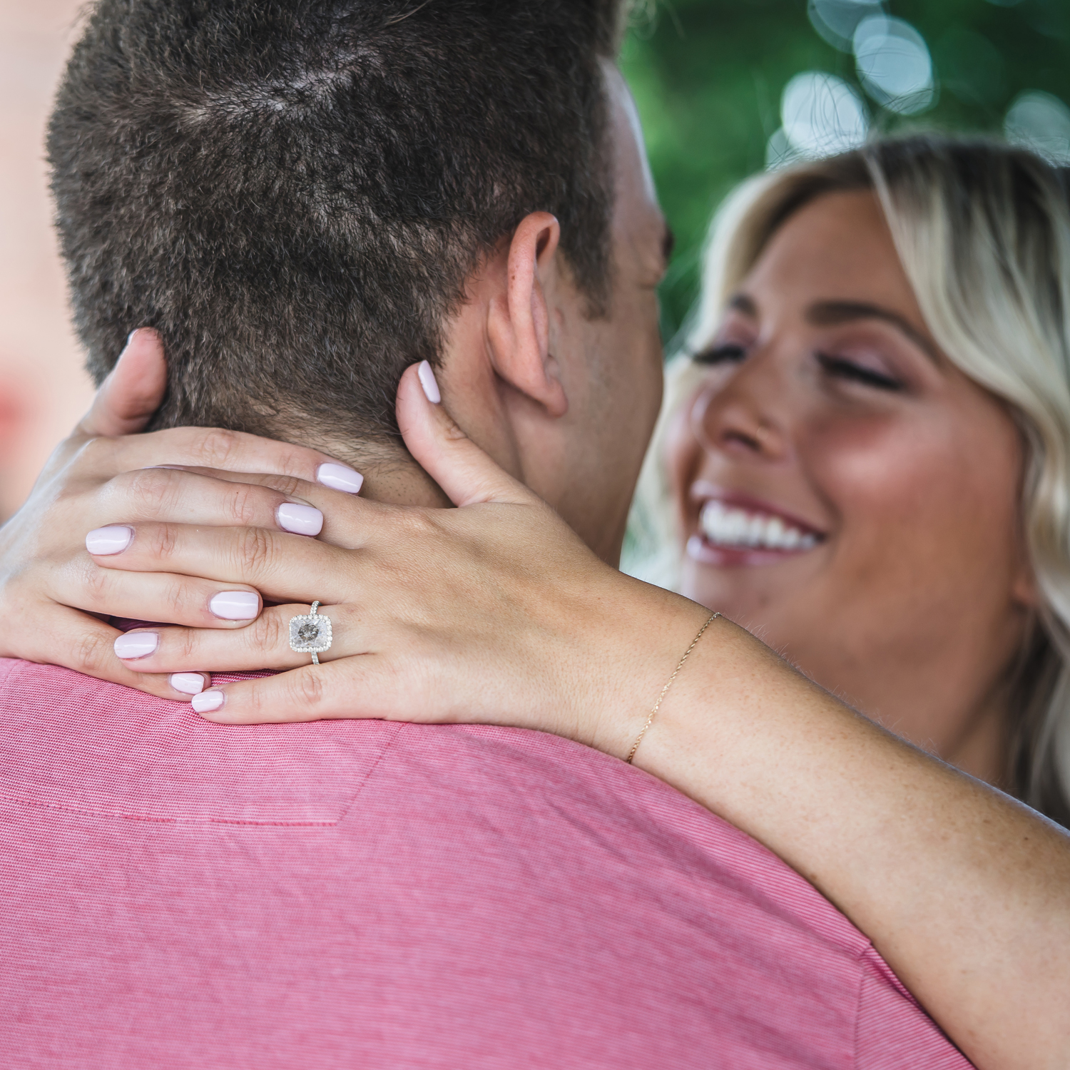 Salt & Pepper Diamond & Diamond Engagement 14k White Gold (3.32 ct)