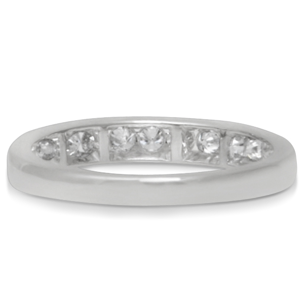 Diamond Halo Engagement Ring & Channel Set Band 14K White Gold 1.52ct