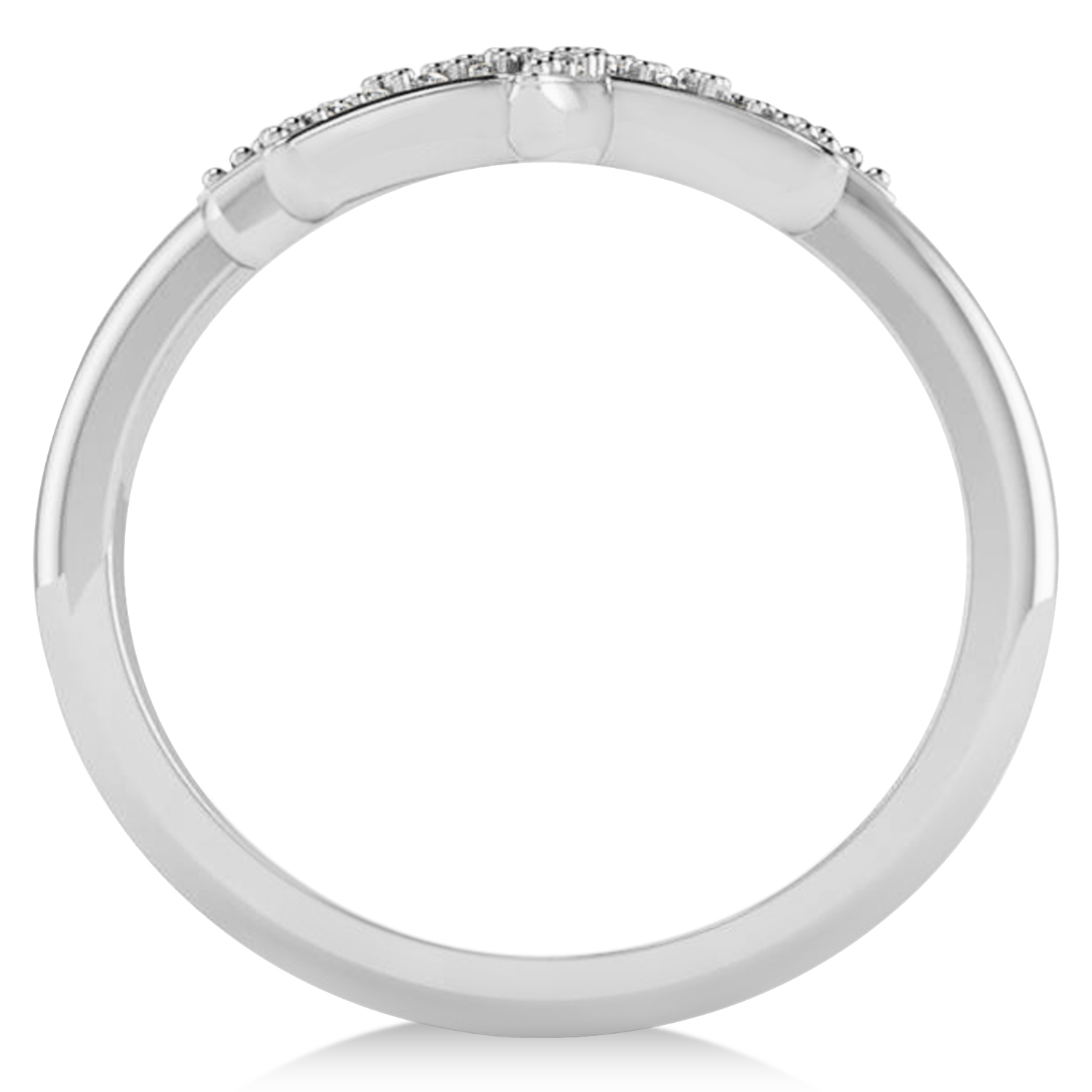 Diamond Double Starfish Fashion Ring 14k White Gold (0.30ct)