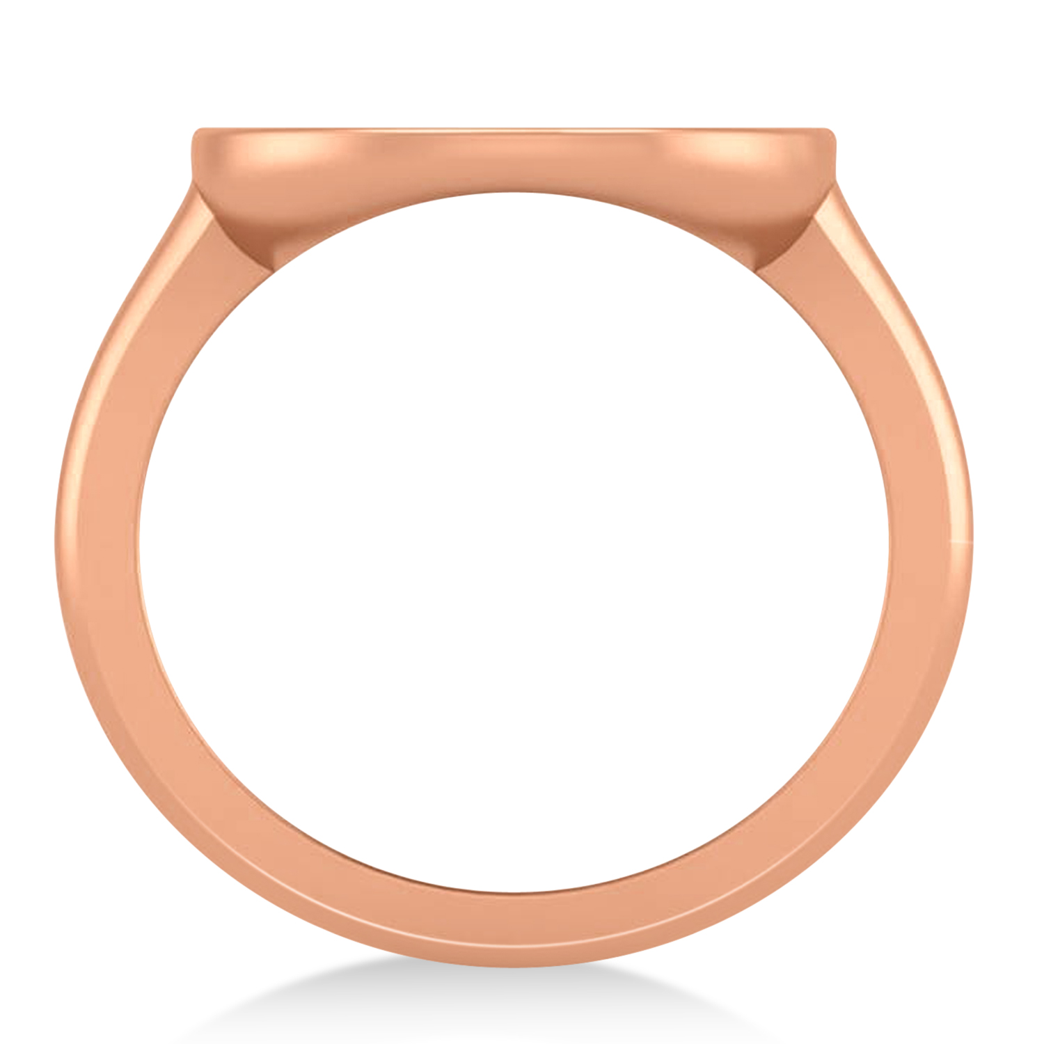 Libra Disk Zodiac Ring 14k Rose Gold