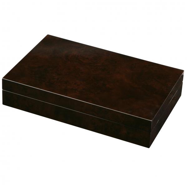 12 Pocket Watch Box Storage in Black Wood