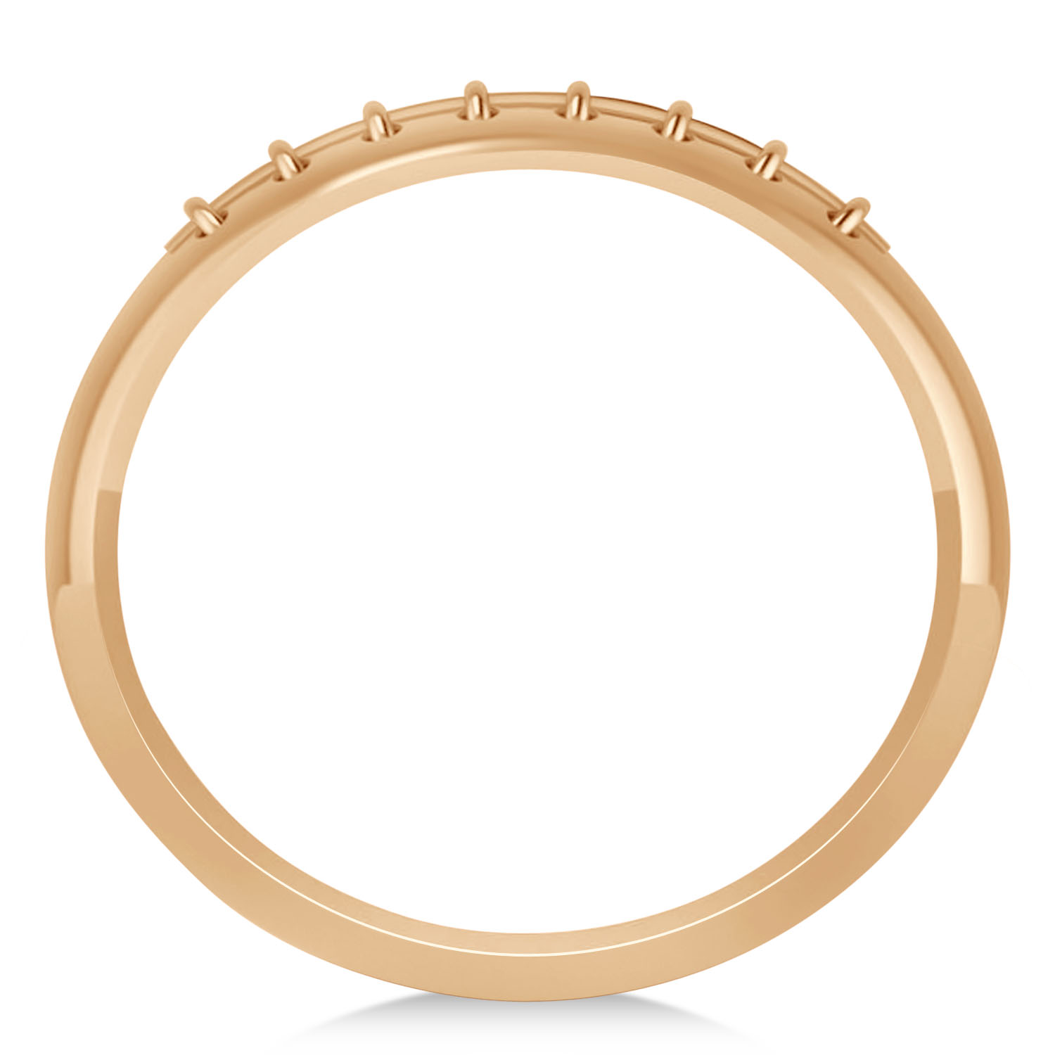 Men's Football Carved Sports Band Ring 14k Rose Gold