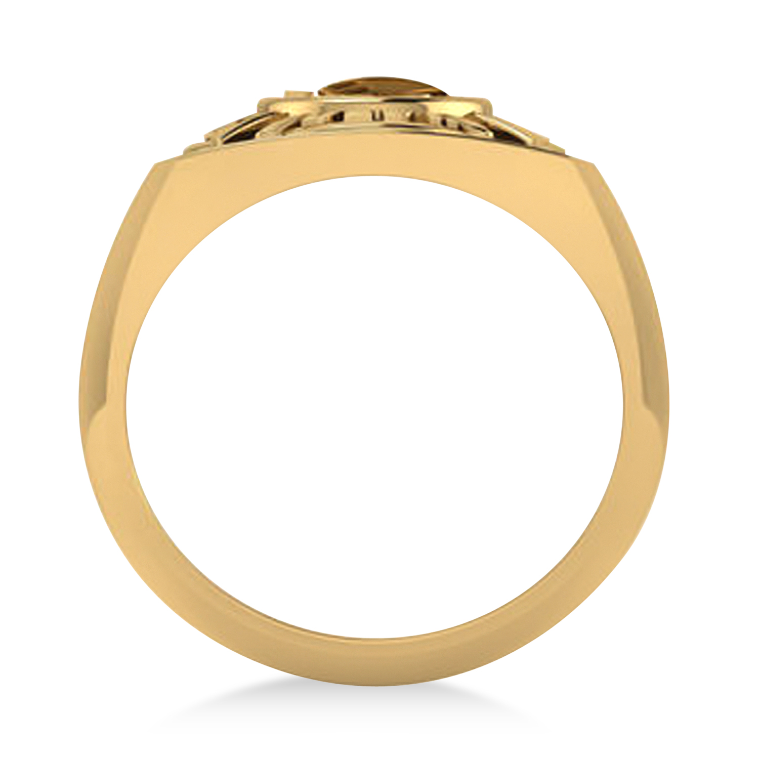 Fire Department Badge Ring 14k Yellow Gold