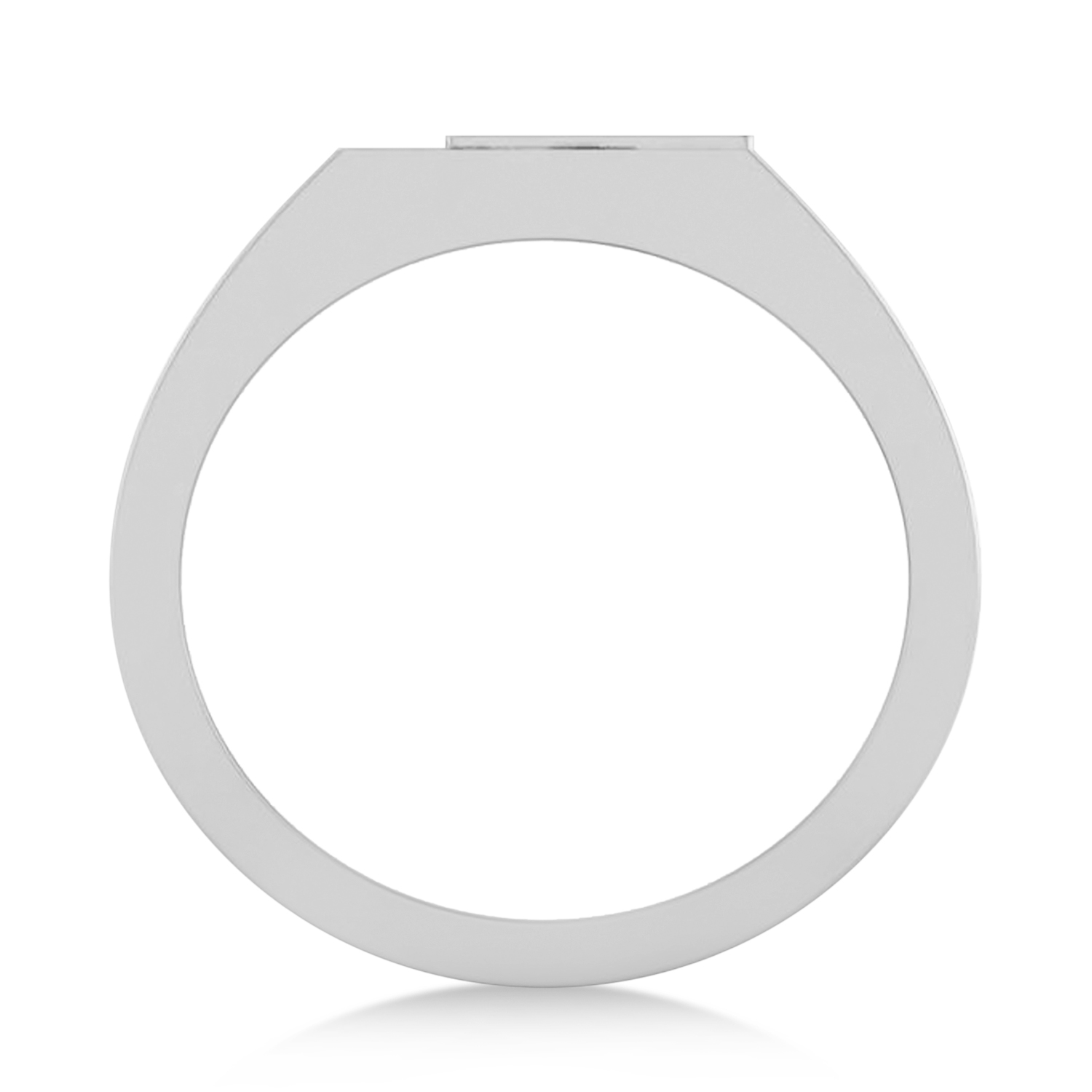 Men's Playing Card Ring 14K White Gold