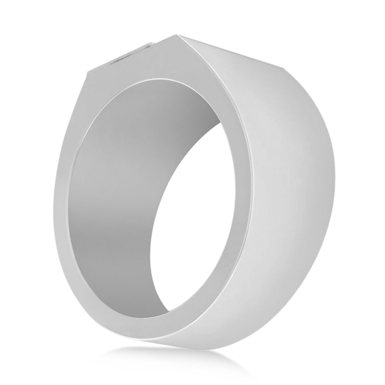 Men's Playing Card Ring 14K White Gold