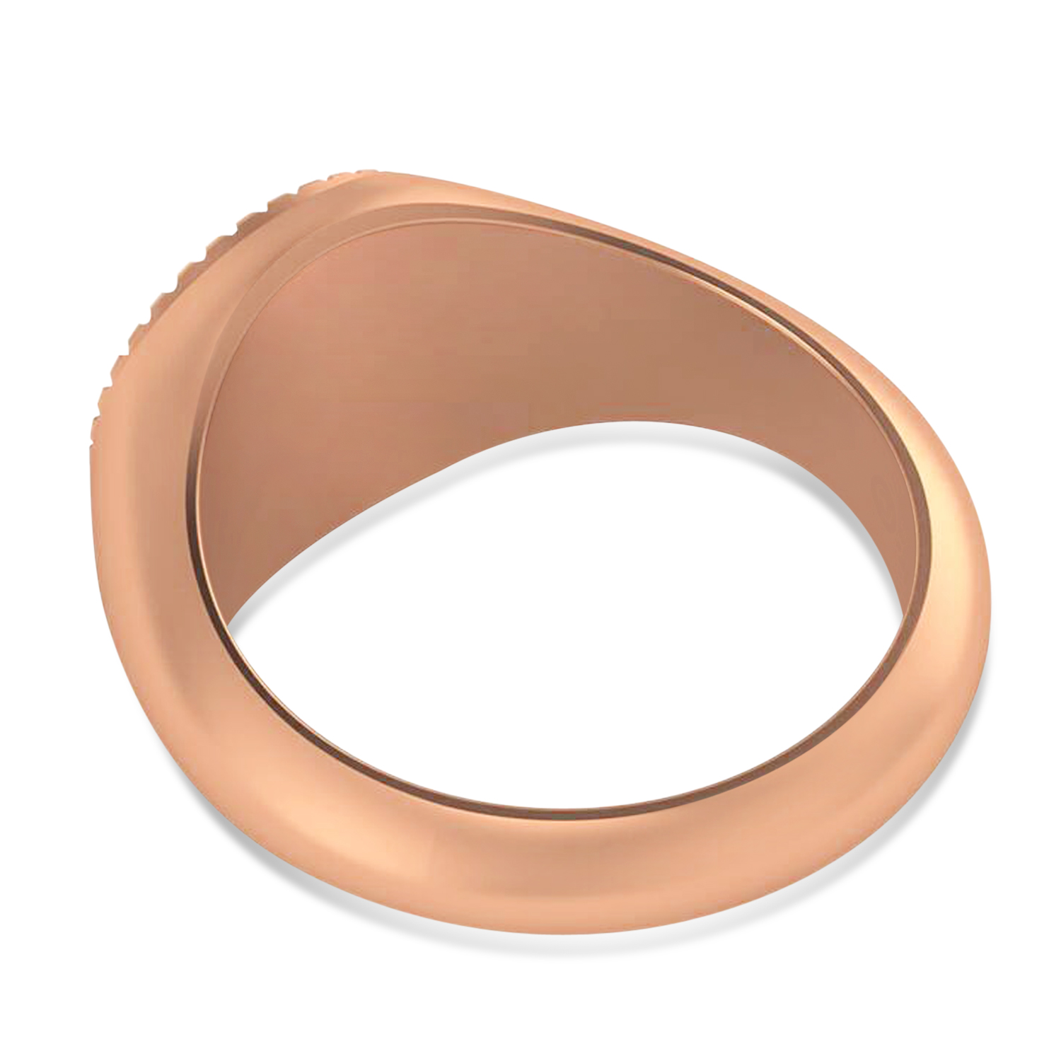 Jewish Star Of David Mens Ring 14K Rose Gold