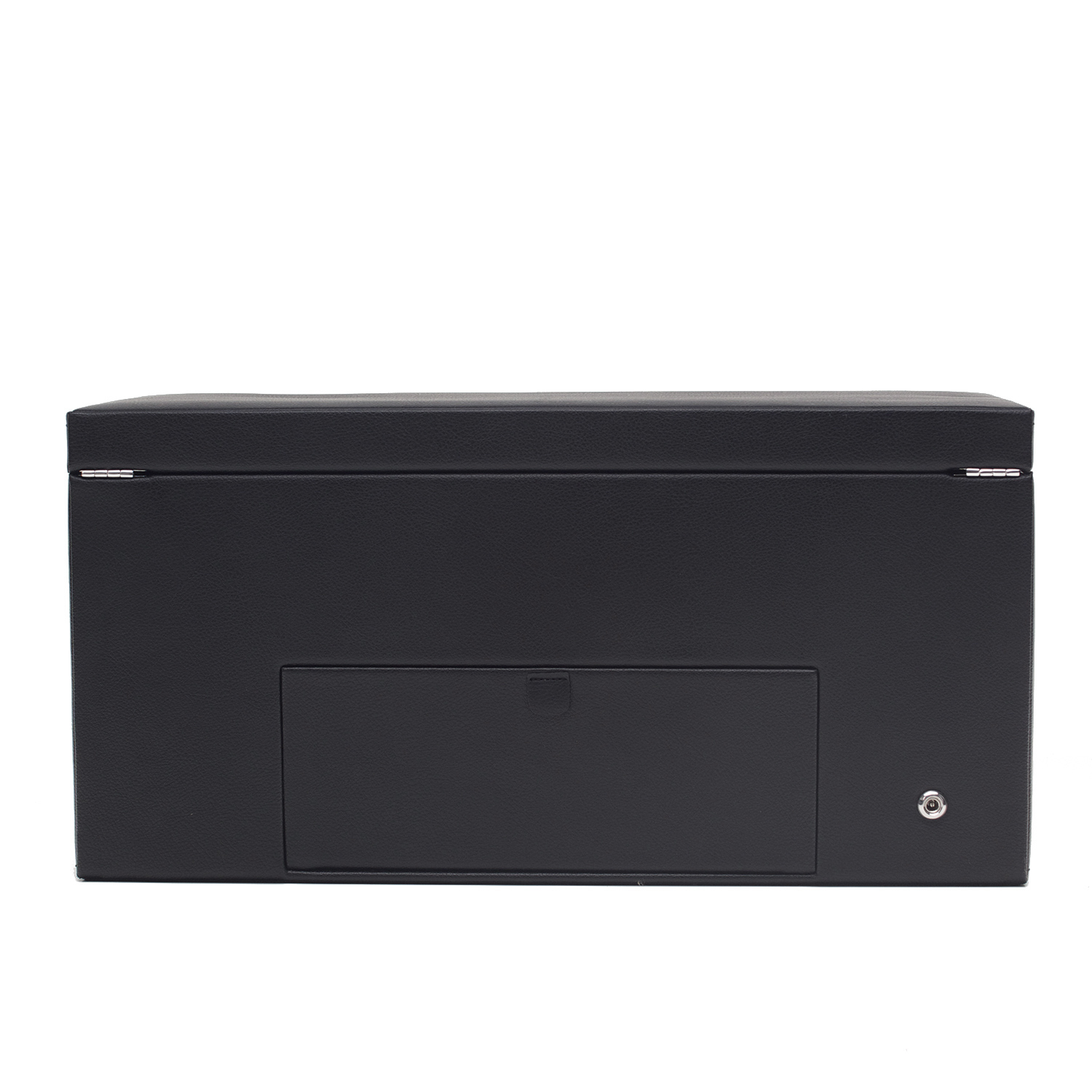 WOLF Roadster Men's Faux Leather Triple Watch Winder w/ Storage Travel Case Lock