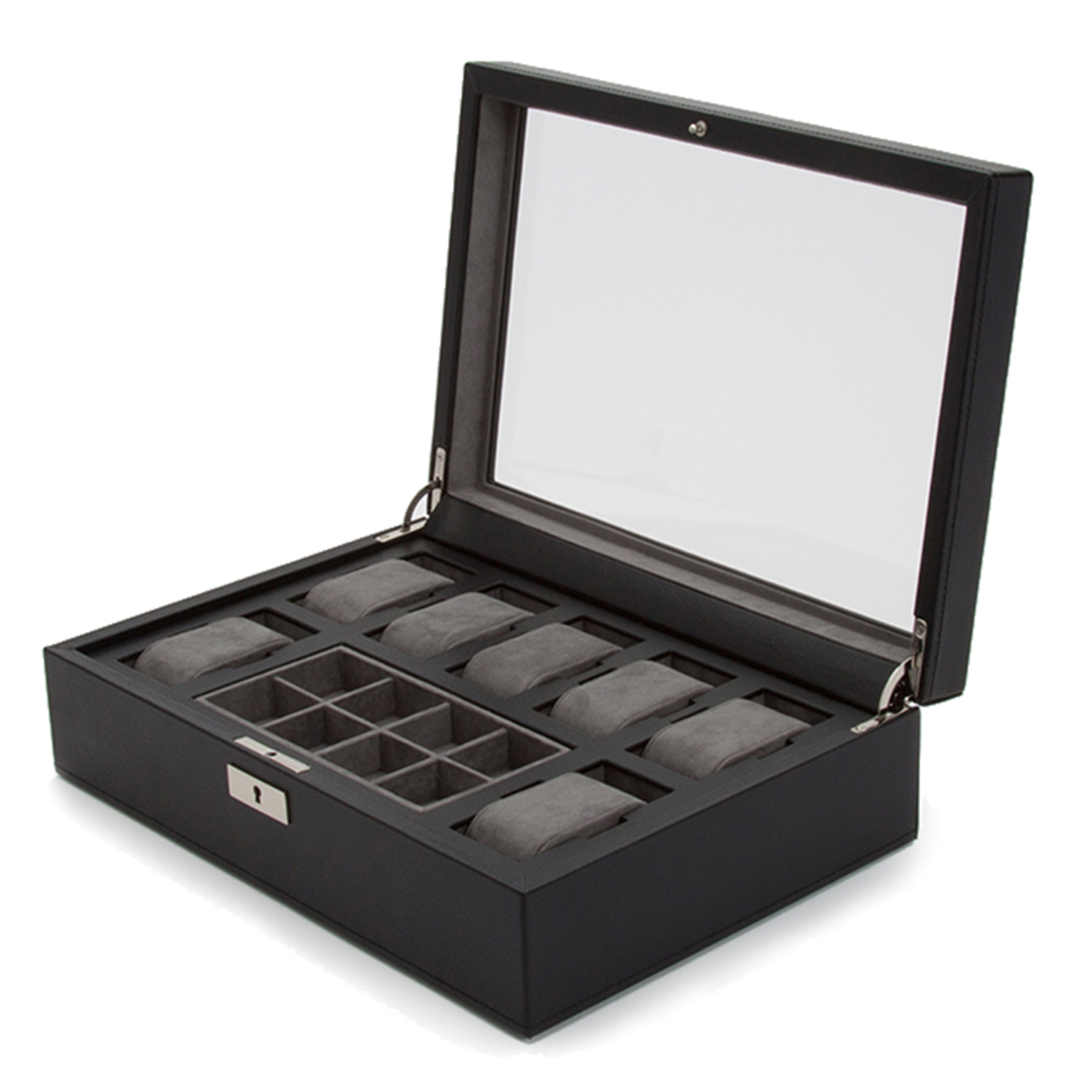WOLF Howard Watch Box w/ Cufflink Tray