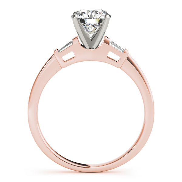 Tapered Baguette 3-Stone Diamond Bridal Set 14k Rose Gold (0.30ct)