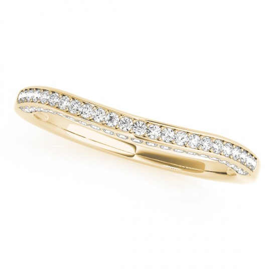 Three Stone Round Bridal Set 14k Yellow Gold (1.92ct)