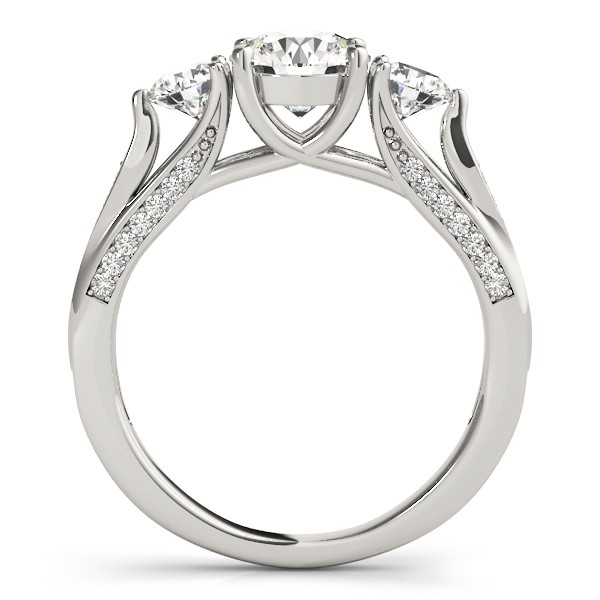 Three Stone Round Bridal Set Platinum (1.92ct)