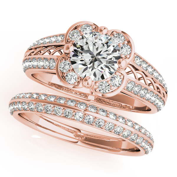 Micro Pave Flower Diamond Ring Micro Pave Flower Diamond Ring