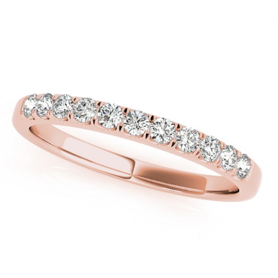 Floral Halo Round Diamond Bridal Set 18k Rose Gold (2.12ct)