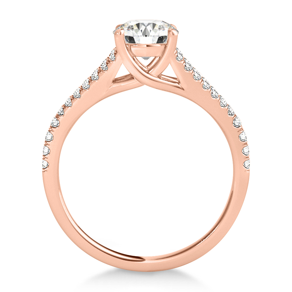 Lucidia Split Shank Multirow Bridal Set 14k Rose Gold (0.28ct)