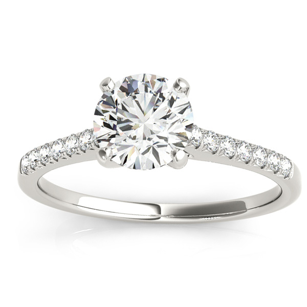 Diamond Single Row Bridal Set 18k White Gold (0.22ct)