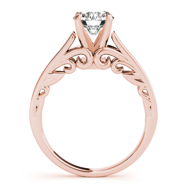 Bridal Antique Solitaire Bridal Set 14k Rose Gold