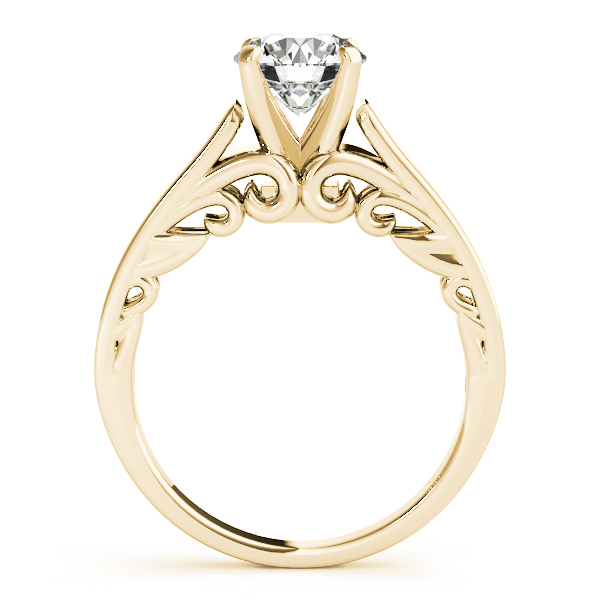 Bridal Antique Solitaire Bridal Set 14k Yellow Gold