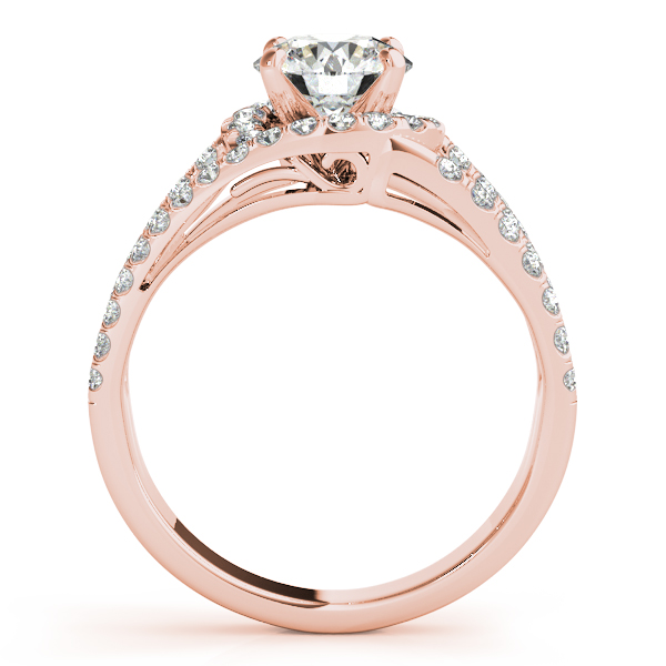 Triple Band Diamond Engagement Ring Bridal Set 14k Rose Gold (2.33ct)