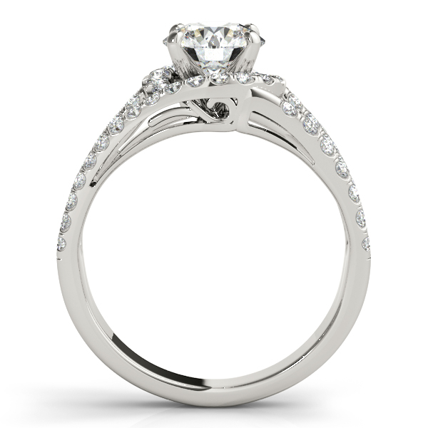 Triple Band Diamond Engagement Ring Bridal Set 18k White Gold (2.33ct)