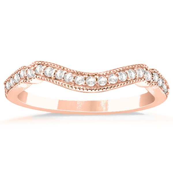 Marquise & Dot Pink Sapphire Vintage Bridal Set in 14k Rose Gold (0.29ct)