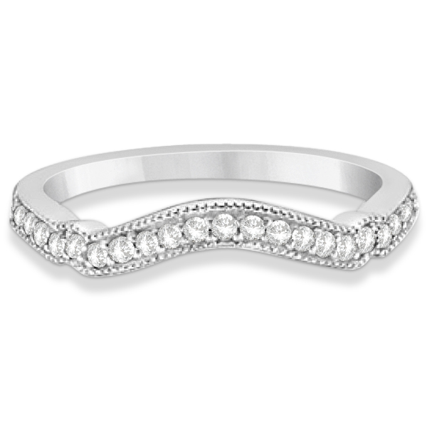 Marquise & Dot Tanzanite Vintage Bridal Set in 14k White Gold (0.29ct)