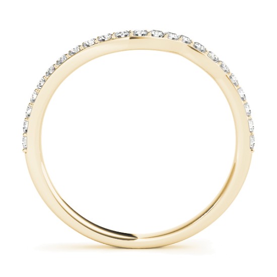 Diamond & Aquamarine Bypass Bridal Set 14k Yellow Gold (0.74ct)