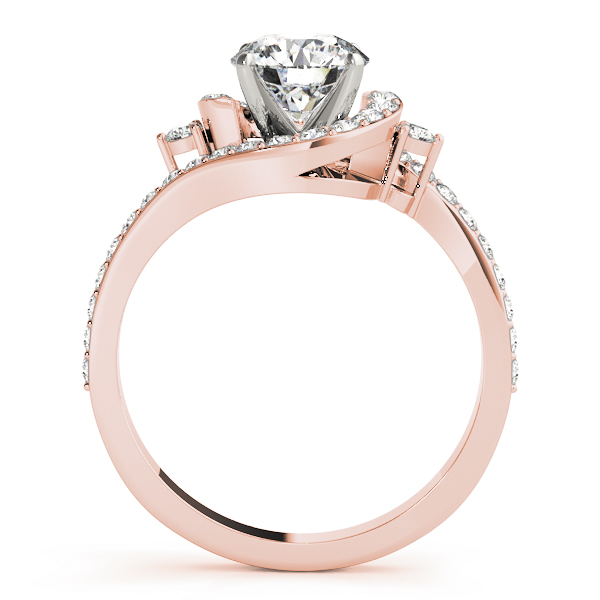 Halo Swirl Diamond Accented Bridal Set 18k Rose Gold (1.79ct)