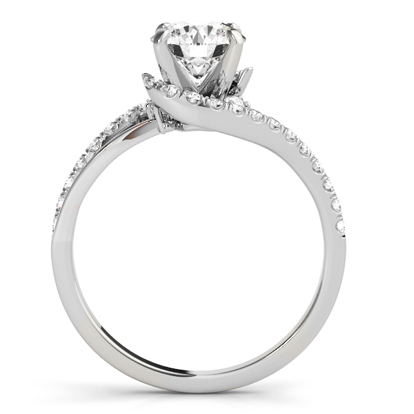 Diamond Split Shank Engagement Ring Setting Palladium (0.31ct)