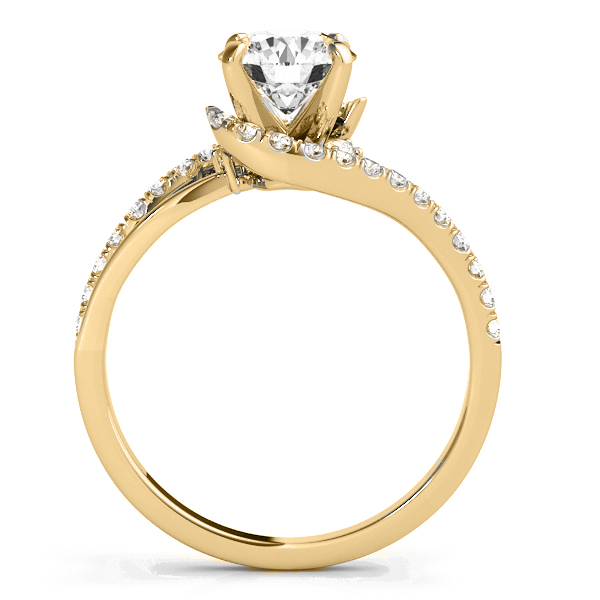 Diamond Split Shank Bridal Set Setting 18k Yellow Gold (0.52ct)