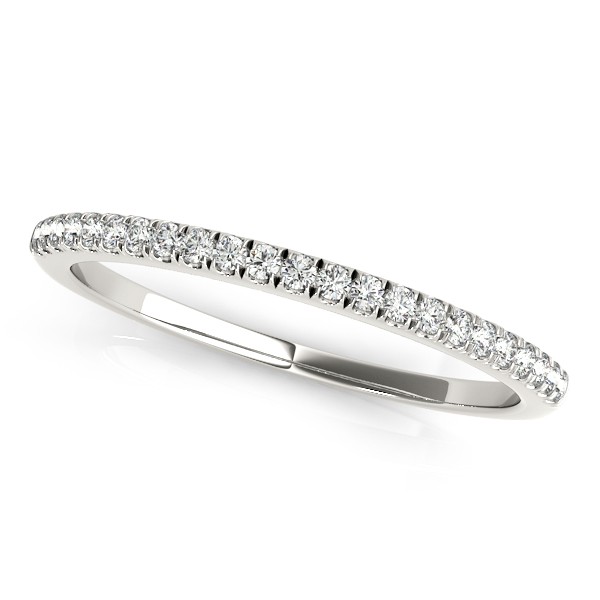 Diamond Accented Wedding Band Palladium (0.14ct)