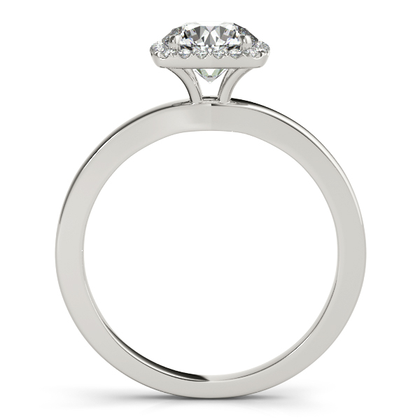 Diamond Halo Solitaire Bridal Set Setting Palladium (0.20ct)