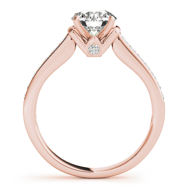 Diamond Accent Engagement Ring 14k Rose Gold (0.22ct)