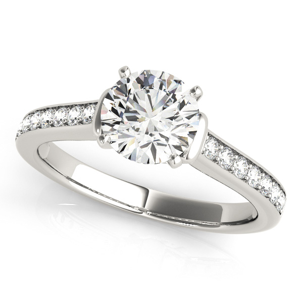 Diamond Accent Bridal Set 18k White Gold (0.98ct)