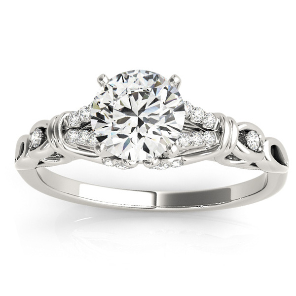 Diamond Antique Style Bridal Set Setting Palladium(0.18ct)