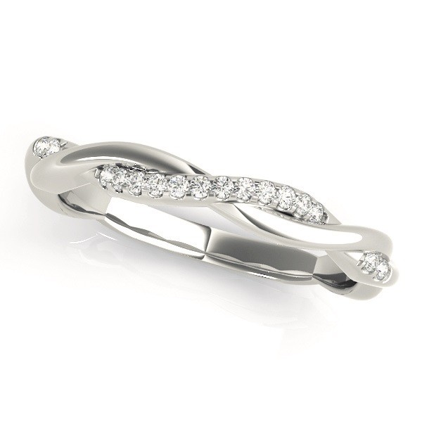 Diamond 6-Prong Twisted Bridal Set Setting Platinum (0.19ct)