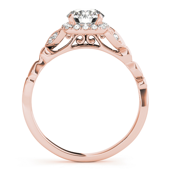 Diamond Antique Style Engagement Ring 18k Rose Gold (0.89ct)