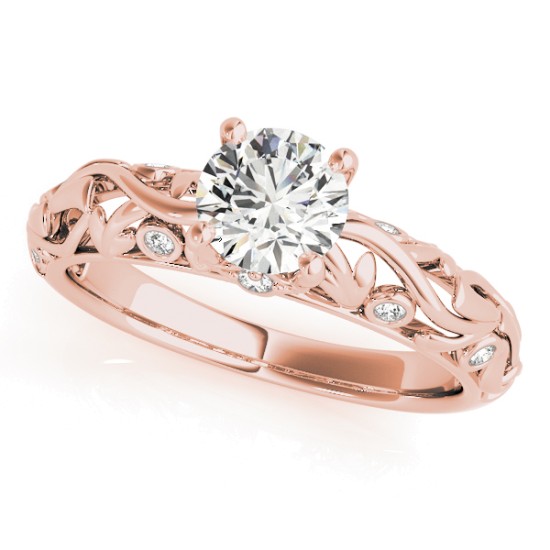 Diamond Antique Style Bridal Set 18k Rose Gold (0.75ct)