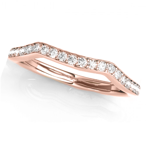Diamond Three Stone Split Shank Bridal Set 18k Rose Gold (0.89ct)