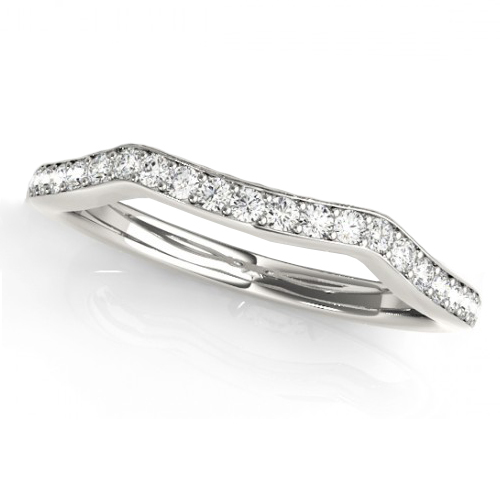 Diamond Three Stone Split Shank Bridal Set 18k White Gold (0.89ct)