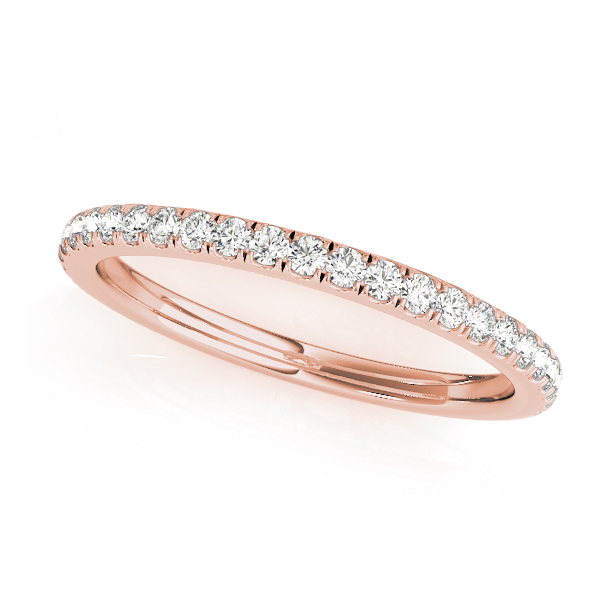 Diamond Accented Solitaire Hidden Halo Bridal Set 14k Rose Gold (1.45ct)