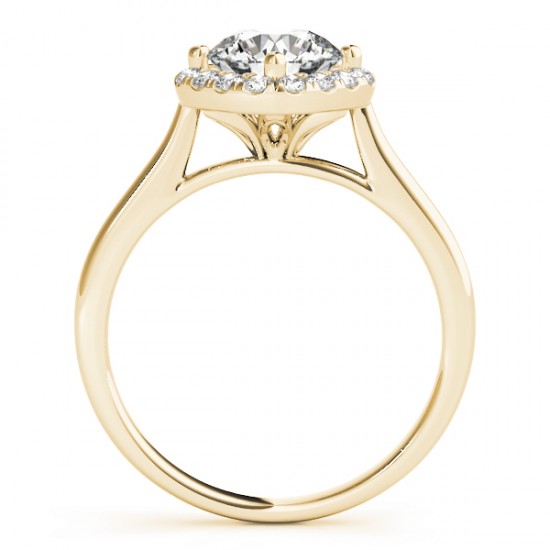 Diagonal Diamond Halo East West Bridal Set 14k Yellow Gold (1.33ct)