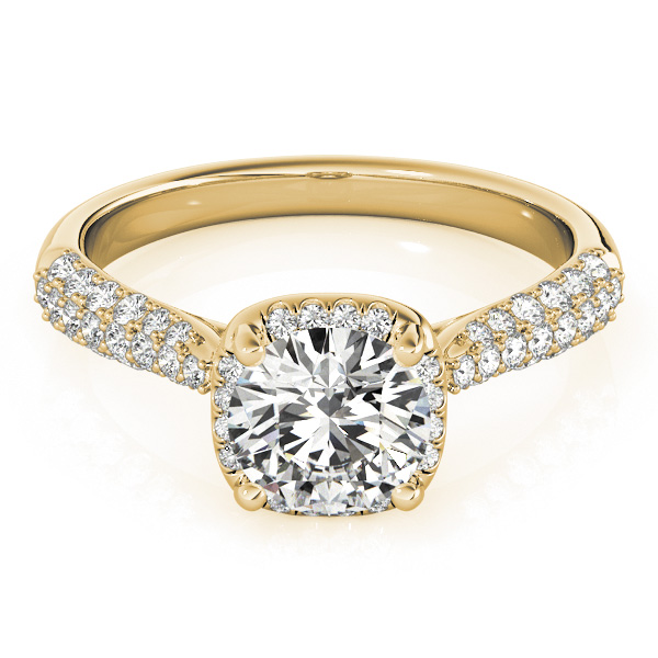 Single Square Cut Diamond Engagement Ring Single Square Cut Diamond Engagement Ring