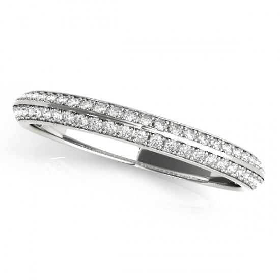 Diamond Multi-Row Wedding Band Ring Platinum (0.38ct)