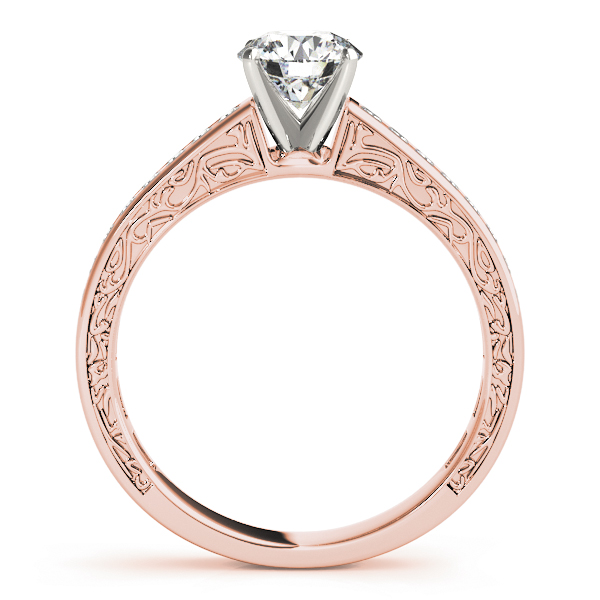 Diamond Channel Set Engagement Ring 18k Rose Gold (0.42ct)