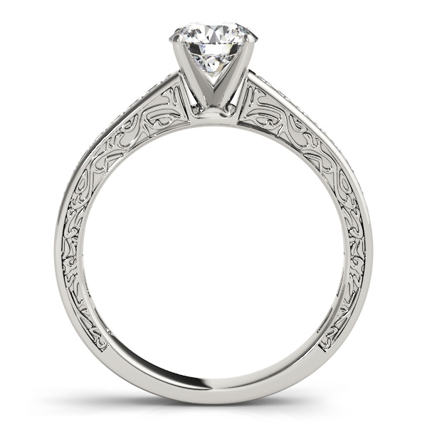 Diamond Channel Set Engagement Ring 18k White Gold (0.42ct)