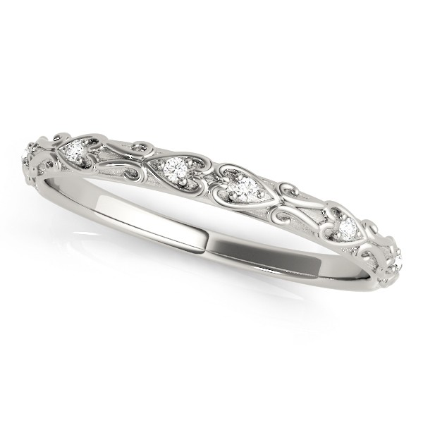 Lab Grown Diamond Antique Style Bridal Set Platinum (0.07ct)