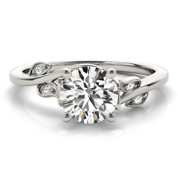 Byapss Floral Diamond Floral Engagement Ring 14k White Gold (1.00ct)